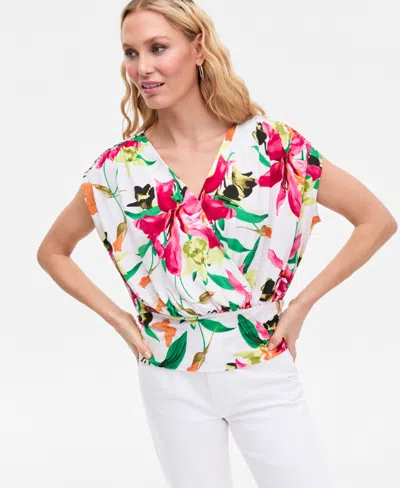 Inc International Concepts Women's Surplice V-neck Top, Exclusively At Macy's In Multi