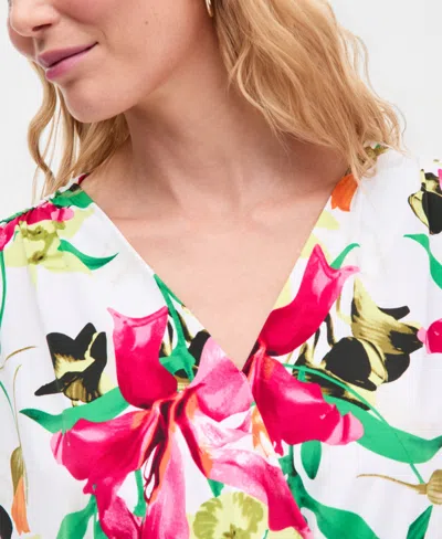 Inc International Concepts Women's Surplice V-neck Top, Exclusively At Macy's In Multi