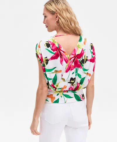 Inc International Concepts Women's Surplice V-neck Top, Exclusively At Macy's In Multi