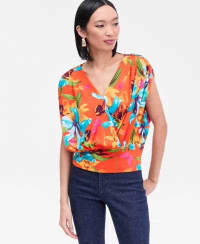 Inc International Concepts Women's Surplice V-neck Top, Exclusively At Macy's In Multi
