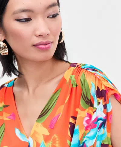 Inc International Concepts Women's Surplice V-neck Top, Exclusively At Macy's In Multi