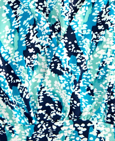 Inc International Concepts Women's Surplice V-neck Top, Exclusively At Macy's In Blue