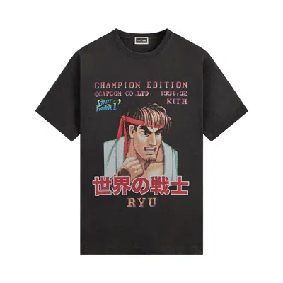 Pre-owned Kith X Capcom Ryu Champion Edition Vintage Tee 'black' | Men's Size L