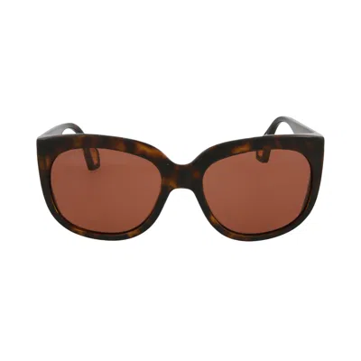 Pre-owned Gucci Square-frame Injection Sunglasses 'havana Brown' | Women's Size Onesize