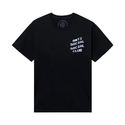 Pre-owned Anti Social Social Club X Pac Man Pixel Tee 'black' | Men's Size Xl