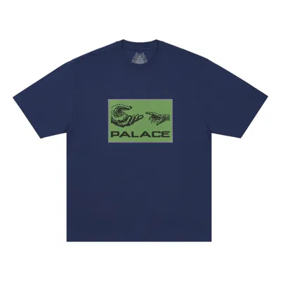 Pre-owned Palace Top Up T-shirt 'navy' | Blue | Men's Size L