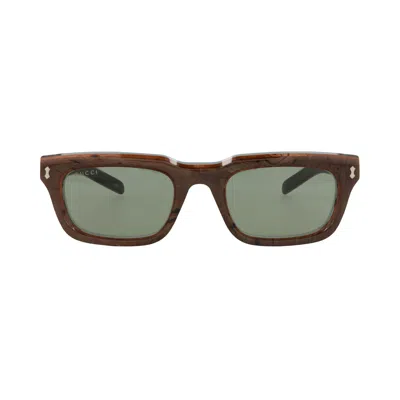 Pre-owned Gucci Square Sunglasses 'blue/green' | Men's Size Onesize