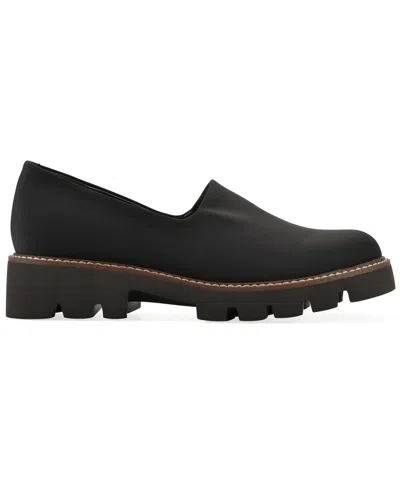 White Mountain Women's Gianni Lug Sole Flat In Black