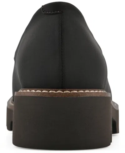 White Mountain Women's Gianni Lug Sole Flat In Black