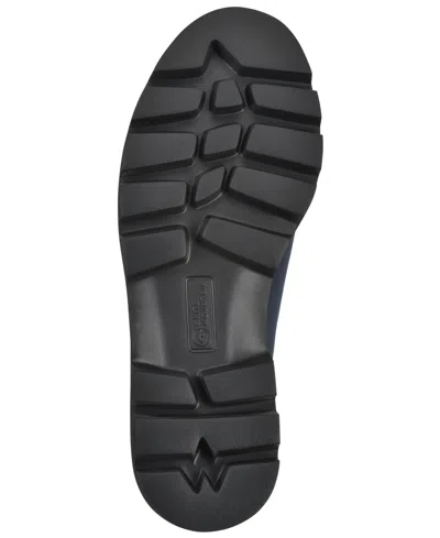 White Mountain Women's Gianni Lug Sole Flat In Blue