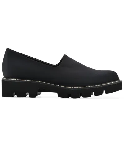 White Mountain Women's Gianni Lug Sole Flat In Black
