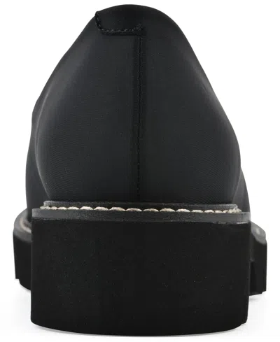 White Mountain Women's Gianni Lug Sole Flat In Black