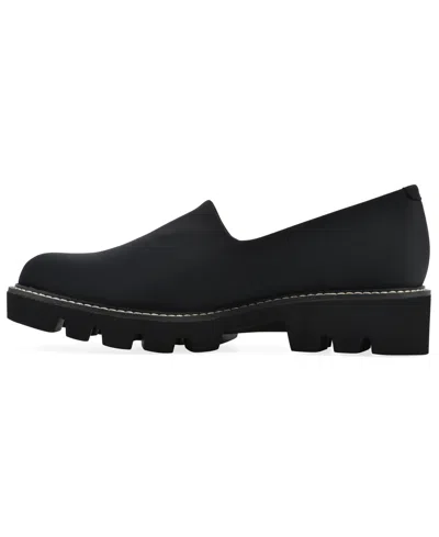 White Mountain Women's Gianni Lug Sole Flat In Black