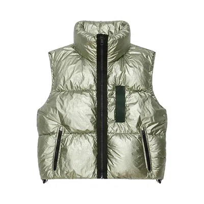 Pre-owned Givenchy Laminated Sleeveless Puffer 'green Forest' | Men's Size 48