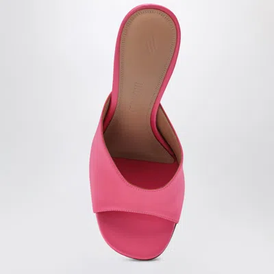 Attico Fuchsia Betta Mules In Animal Print