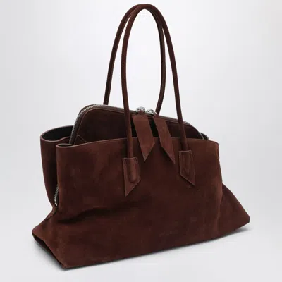 Attico La Passeggiata Medium Light Chocolate Bag In Brown
