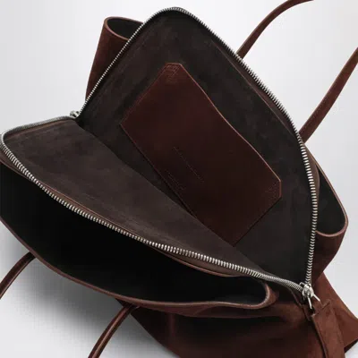 Attico La Passeggiata Medium Light Chocolate Bag In Brown