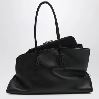 Attico La Passeggiata Medium Black Bag In Black