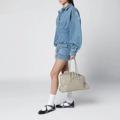 Attico La Passeggiata Medium Bag In Sand Colour In Gray