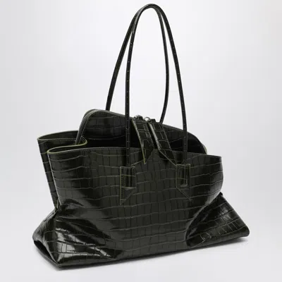 Attico Dark Green La Passeggiata Medium Bag In Green