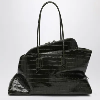 Attico Dark Green La Passeggiata Medium Bag In Green