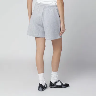 Attico Grey Cotton Shorts In Gray