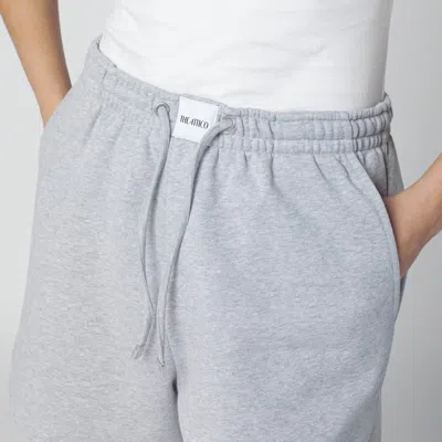 Attico Grey Cotton Shorts In Gray