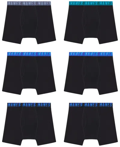 Hanes Boys , 5+1 Bonus Pack, Underwear Boxer Briefs, Moves Ultimate Performance Stretch, Solids/camo In Multi