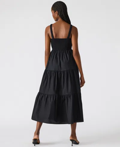 Steve Madden Women's Eliora Tiered Maxi Dress In Black