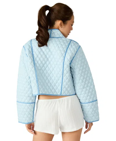 Steve Madden Women's Adalynn Collarless Jacket In Blue