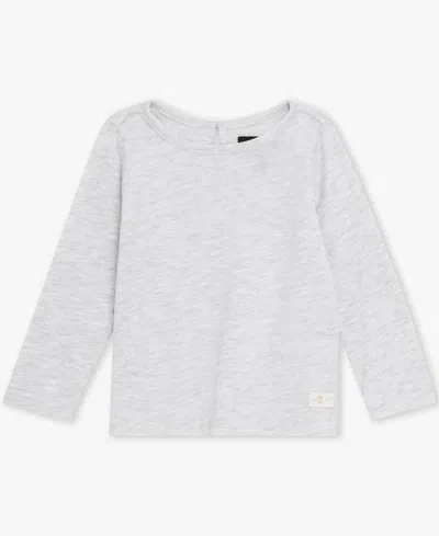 7 For All Mankind Baby Girls' Long-sleeve Top, Coat And Denim Jeans, 3-piece Set In Multi