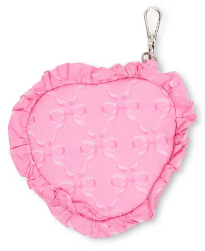 Madden Girl Heart Pom Pom And Cherry Bag Charms In Pink