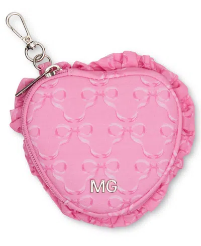 Madden Girl Heart Pom Pom And Cherry Bag Charms In Pink