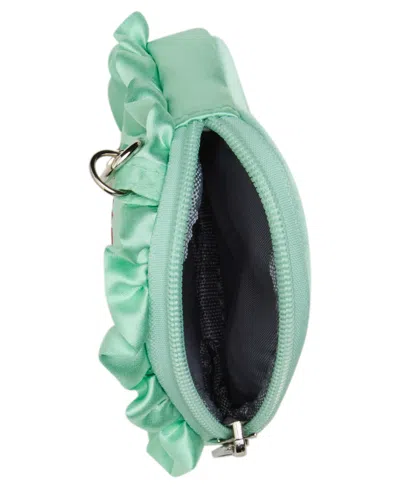 Madden Girl Rosalie Satin Conversation Heart Pouch In Green