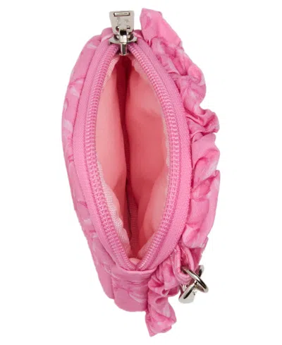 Madden Girl Heart Pom Pom And Cherry Bag Charms In Pink