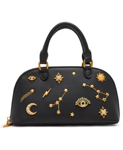 Betsey Johnson Celestial Mini Dome Bag In Black