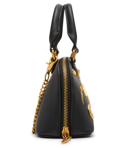 Betsey Johnson Celestial Mini Dome Bag In Black