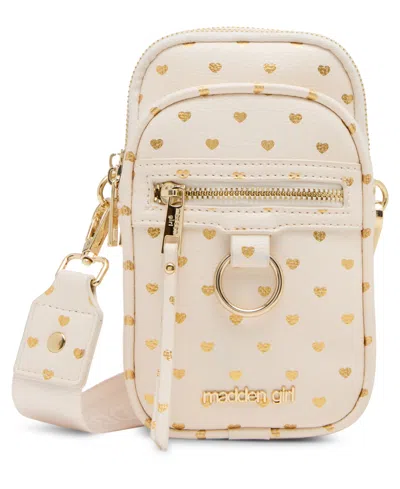 Madden Girl Dani-p North/south Crossbody In Neutral