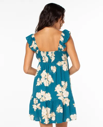 Roxy Women's Palmy Days Scoop Neck Mini Dress In Blue