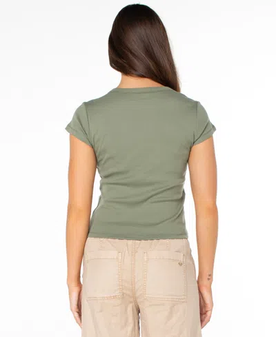 Roxy Women's Salty 90s Baby Short-sleeve T-shirt In Green