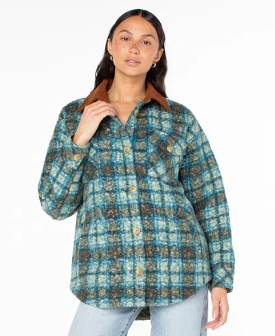 Roxy Women's Overlander Plaid Long-sleeve Jacket In Multi
