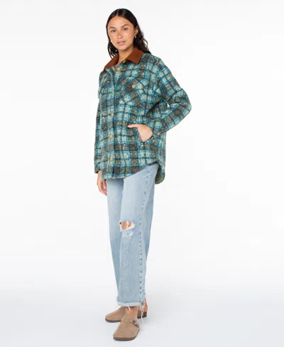 Roxy Women's Overlander Plaid Long-sleeve Jacket In Multi