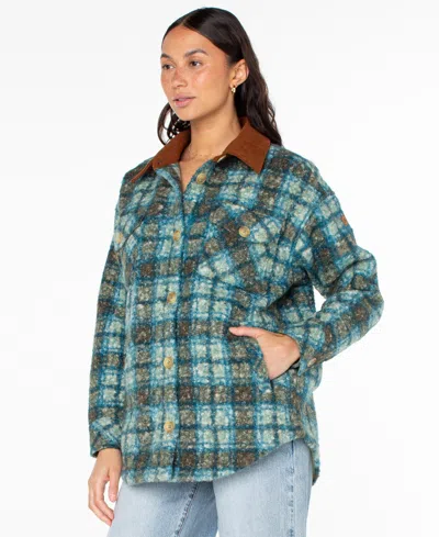 Roxy Women's Overlander Plaid Long-sleeve Jacket In Multi