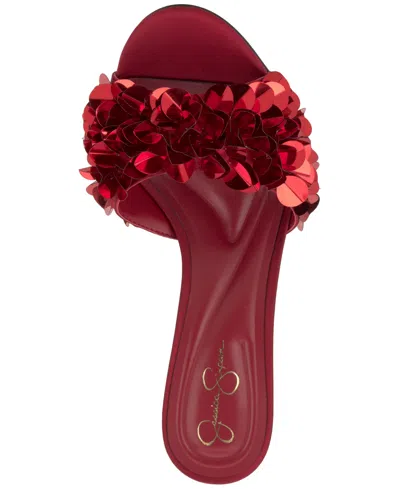 Jessica Simpson Women's Palora Slip-on Sequin Dress Sandals