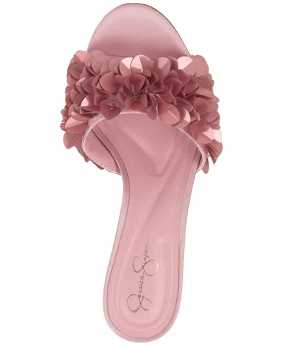 Jessica Simpson Women's Palora Slip-on Sequin Dress Sandals In Pink