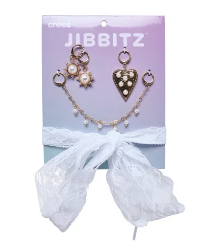 Crocs Jibbitz Laces And Pearls Charms Kit From Finish Line In Gold