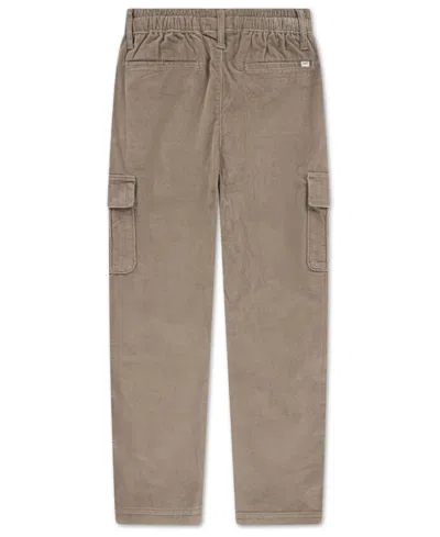 Abercrombie Boys 5-16 Baggy Relaxed-fit Corduroy Cargo Pants In Brown