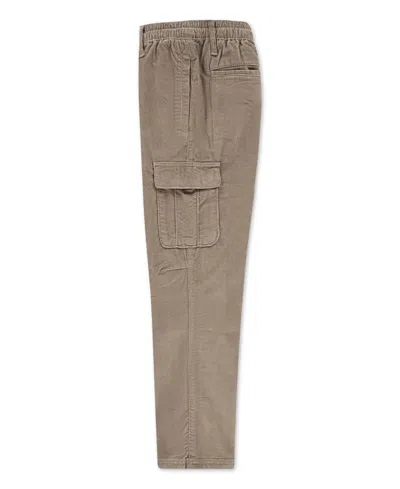 Abercrombie Boys 5-16 Baggy Relaxed-fit Corduroy Cargo Pants In Brown