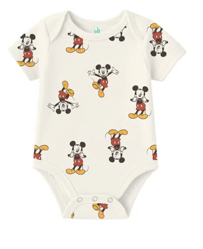 Disney Baby Boys 3-pack Mickey Mouse Short Sleeves Bodysuit Set In Multi