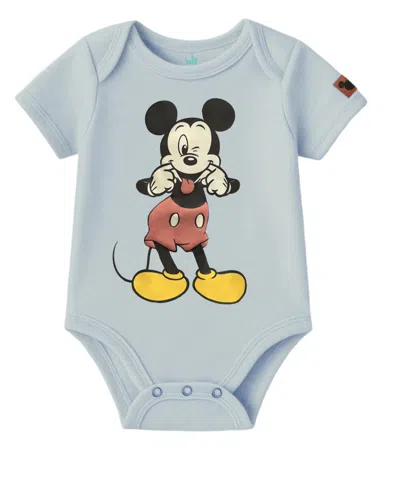 Disney Baby Boys 3-pack Mickey Mouse Short Sleeves Bodysuit Set In Multi